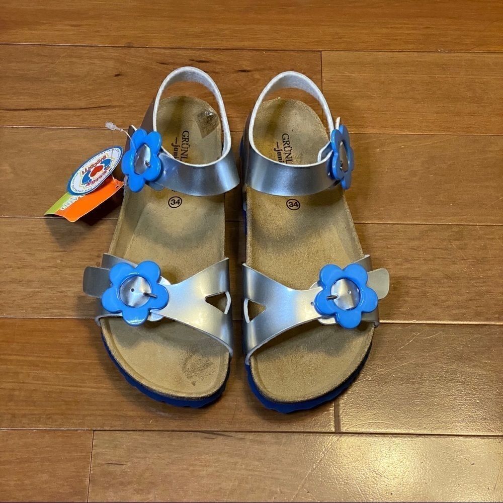 Grundland Junior Sandals Silver 34 2-2.5 US